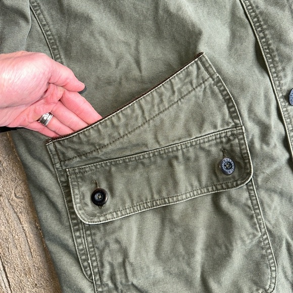 Orvis Olive Green Barn Coat Men XXL Classic Field Style Casual Rugged Fall - Picture 6 of 14